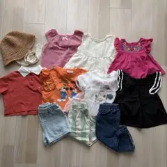 まとめ売り　80サイズ　子供服　保育園着 夏服　女の子　中古　12点セット