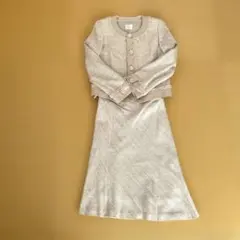 フォーマル ベージュ ジャケット スカート セット ディノス 7号