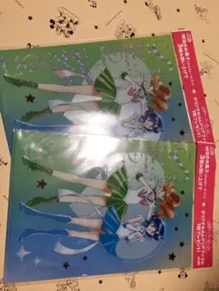 Meiji 明治　セーラームーン　クリアファイル　2枚　マーキュリー　ジュピター