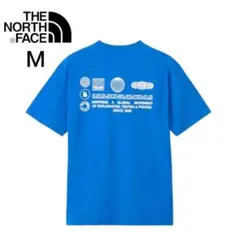 【新品】 Mノースフェイス S/S FDグローブグリッドコットン Tシャツブルー