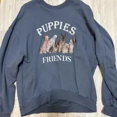 NUGU ドッグプリント スウェット トレーナー