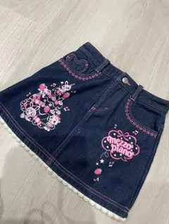 mezzo piano 柔らかいデニムスカート 110cm