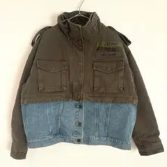 diesel ミリタリー　デニム切替　ジャケット　Gジャン
