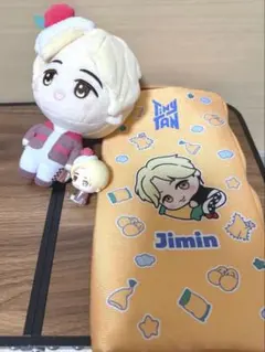 TinyTAN Jimin ぬいぐるみ & ポーチ おまけ付き