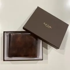 【箱付き】Paul Smith 二つ折り財布 ダークブラウン