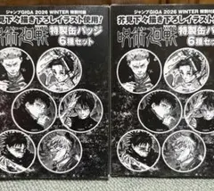 ジャンプGIGA付録 呪術廻戦特製缶バッジ6種セット×2