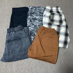 GU パンツ　デニムほぼ未使用　UNIQLO 裏フリース長ズボン　男の子、