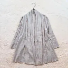 ✨コムサデモード【5】グレー系 トッパーカーディガン コットン混のサムネイル