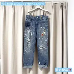 ポロラルフローレン 刺繍 デニム ペイント加工 ジーンズ 24 パンツ ジーンズのサムネイル