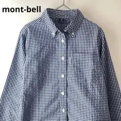 【美品✨】mont-bell モンベル✴︎シアサッカー ボタンダウンシャツ