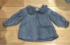 H&M デニムブラウス　サイズ74