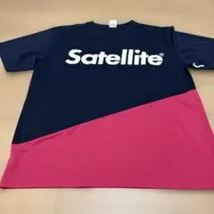Satellite Tシャツ ネイビー ピンク バイカラー Lのサムネイル