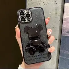 iPhone11 カバー　クリア　ケース　韓国　耐衝撃　シンプル　カラー　くま