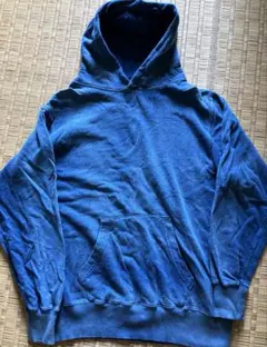 SUNDAY'S BEST 青 フード付きパーカー