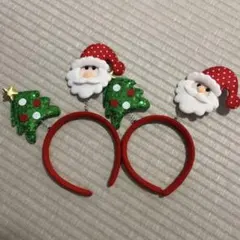クリスマス　カチューシャ2点セット