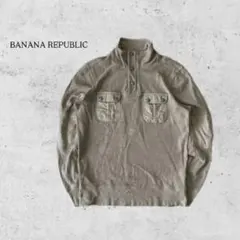 BANANA REPUBLIC ヘリテージ スタンドカラー プルオーバー Mのサムネイル