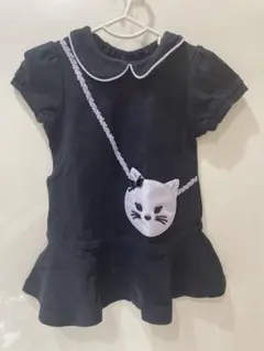ANNA SUI MINIネイビー 猫 ワンピースのサムネイル