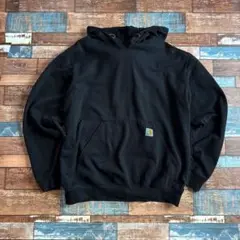 Carhartt 黒 無地 プルオーバー パーカー Lサイズ