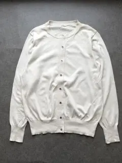 美品　定番　IENA ニットアンサンブル（カーディガン＋インナー）ホワイト