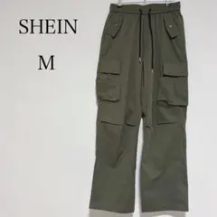 ⭐︎美品⭐︎シーイン ワイドカーゴイージーパンツ 軽素材 紐付きウエストゴム 【M】のサムネイル