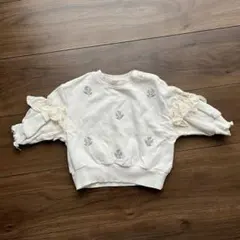 ベビー トレーナー 70cm フリル付き