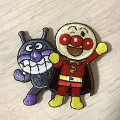 アンパンマン　バイキンマン　ワッペン　アップリケ