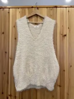 LOWRYS FARM ボタンシャギーベスト