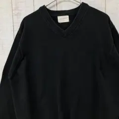古着　長袖　Ｖネック　無地　ニット　セーター　通勤　通学