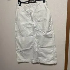 UNIQLO ホワイト ひざ丈スカート Sサイズ