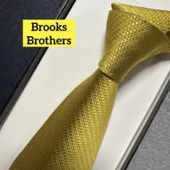 極美品　ブルックスブラザーズ　ネクタイ　金ゴールド　無地　派手　結婚式