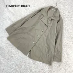 半袖ジャケット　薄手　サマージャケット　L　シンプル　ハーバースビゴット2604