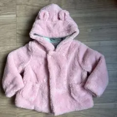 Cath Kids ピンク フード付きアウター 6-12ヶ月