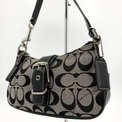 COACH コーチ ソーホー ワンショルダーバッグ シグネチャー 黒色 6362