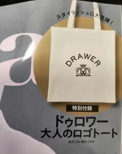 éclat付録 Drawer 大人のロゴトート　エクラ付録