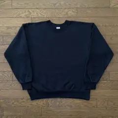 00s Hanes スウェット ブラック 無地 M