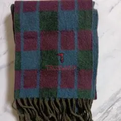 TRUSSARDI チェック柄マフラー