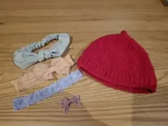 ベビーニット帽&ヘアバンドセット