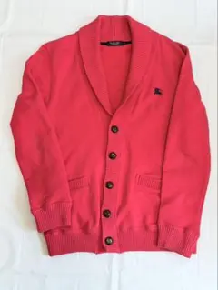 BLACK LABEL BURBERRY レッド カーディガン（ブルゾンおまけ）
