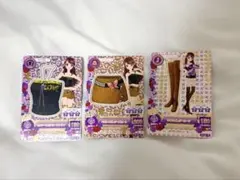 【アイカツ！初期】セクシーヒョウ柄コーデ 3枚セット 1弾ノーマル