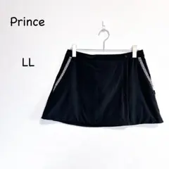 プリンス Prince ラップ風 スコート LL ブラック ミニスカート テニス