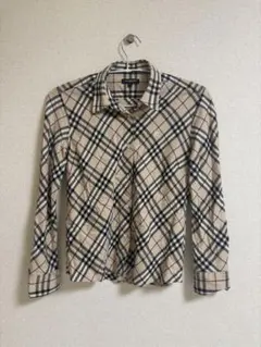 Burberry チェック柄 長袖シャツ Lサイズ