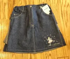 ポンポネット デニムティアードスカート 140