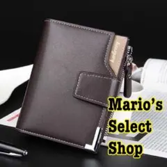 新品未使用 大人気 メンズ 二つ折り財布 レザー 皮 お洒落 小銭入れ 大容量