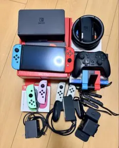 NintendoSwitch 有機ELモデル 他周辺機器 外部メモリ128GB付