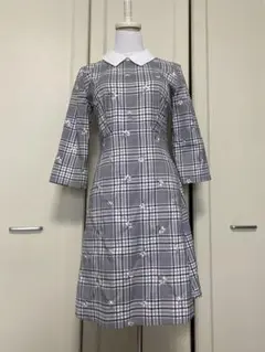 ジルバイジルスチュアート/フラワー×チェックワンピース