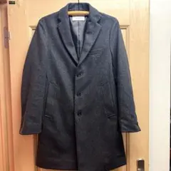 EDIFICE グレー ウール混合 チェスターコート