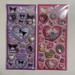 キラキラ　ジュエルシール　ハローキティ　クロミ　サンリオ