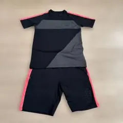 Nike CR7 サッカーウェア キッズM セットアップ　ブラック/蛍光ピンク