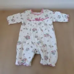 2WAYロンパース 花と小動物柄　バースデイ　50-70cm