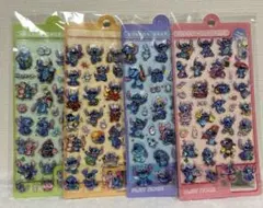 【4枚】ラスト1SET！スティッチ　ボンボンドロップシール4枚セット